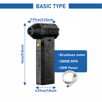 Bogbemo™ TurboJet 3-in-1 Mini Blower & Vacuum - 130,000 RPM, USB-C Rechargeable